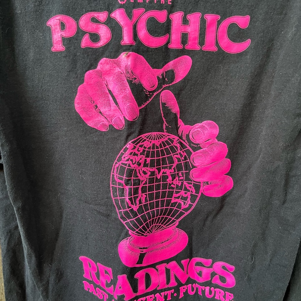 Empyre Black and Pink Psychic Readings Tee Halloween Tshirt - Picture 3 of 4